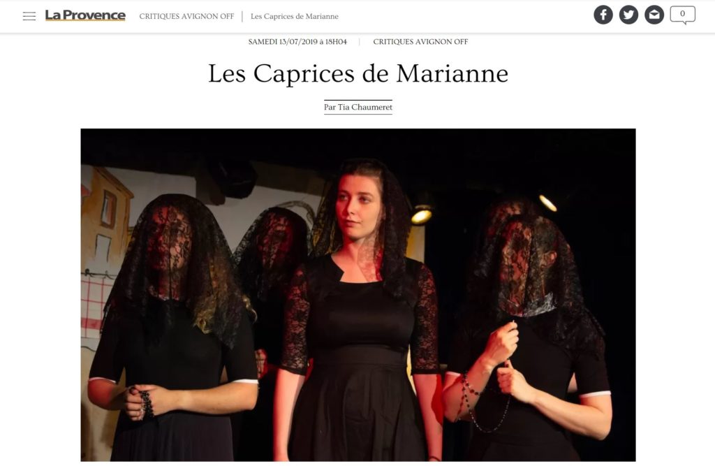 les caprices de marianne théâtre