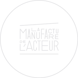 Logo blanc la manufacture de l'acteur