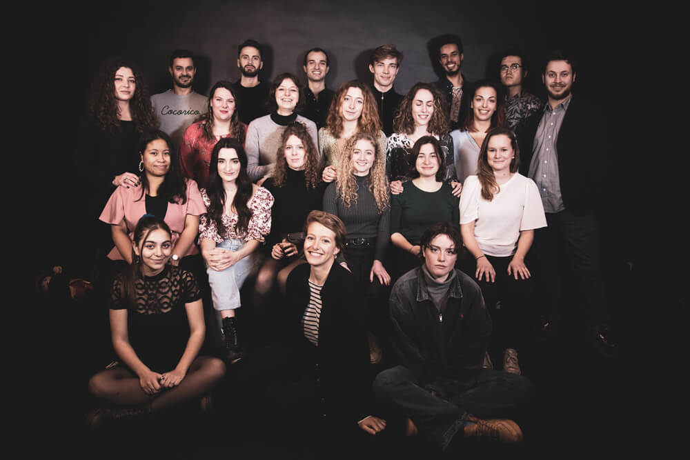 élèves de l'école de théâtre la manufacture de l'acteur