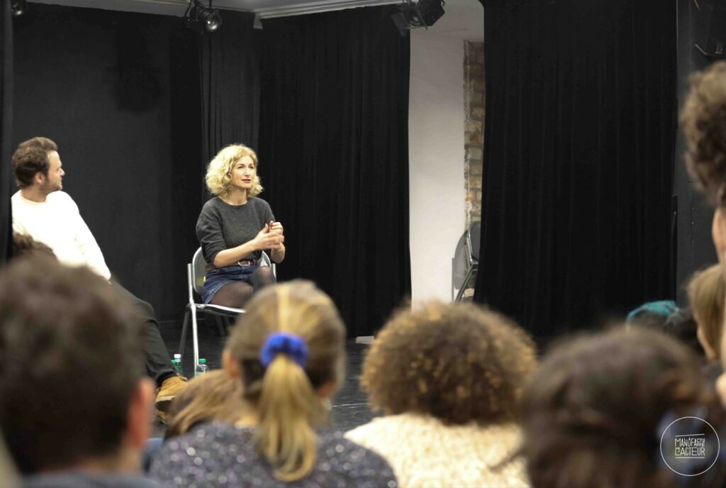 Masterclass-Leonore-Confino à la manufacture de l'acteur